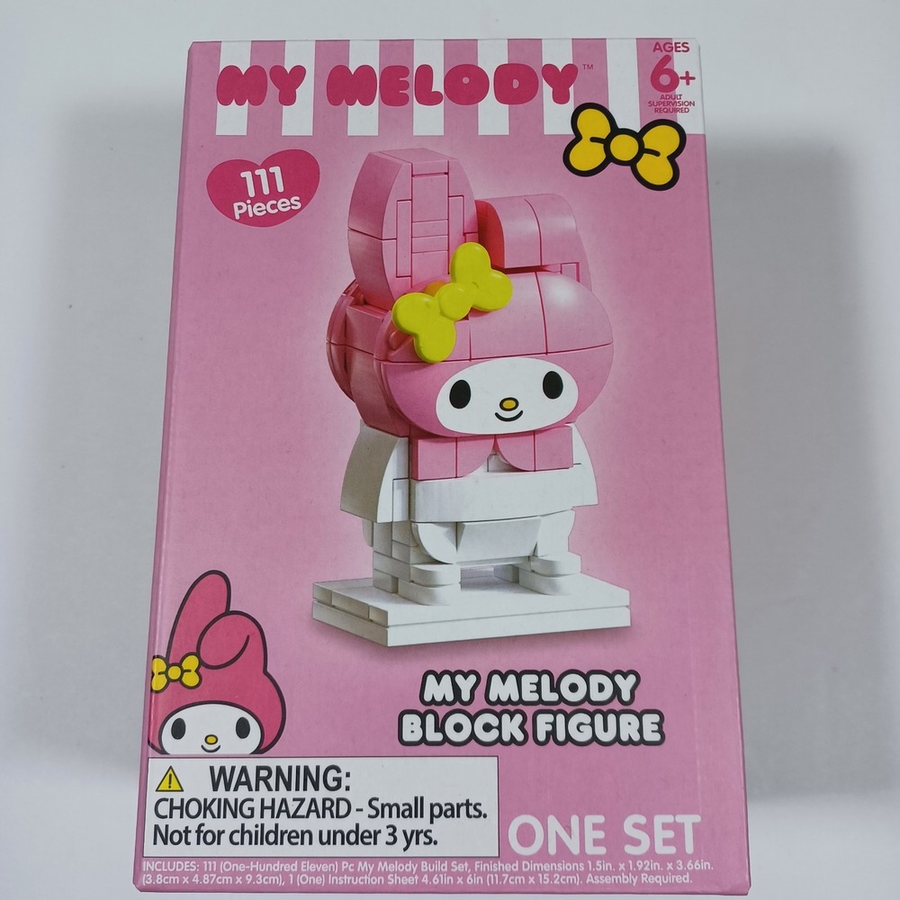 Sanrio My Melody‎ Block Figure Build Set 111 Pcs Leading Brand Compatible NIB!